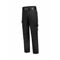 Work Pants Twill Cordura - Černá - Značkové pracovní kalhoty. Elastický pasový límec… | reklamní Dlouhé