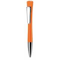 Lenox Classic + Metal Clip - Oranžová - Lenox se vyznačuje projmutým tělem s otočným mechanismem v… | reklamní Plastové propisky