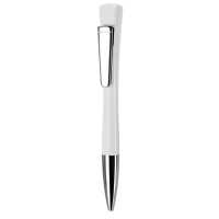 Lenox Classic + Metal Clip - Bílá - Lenox se vyznačuje projmutým tělem s otočným mechanismem v… | reklamní Plastové propisky