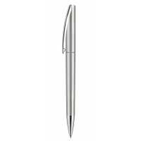 Evo Satin + Metal Clip - Stříbrná - Jednoduchost a elegance to je hlavní rys modelu Evo.… | reklamní Plastové propisky