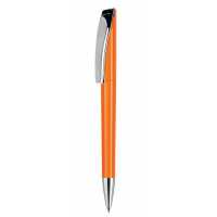 Evo Classic + Metal Clip - Oranžová - Jednoduchost a elegance to je hlavní rys modelu Evo.… | reklamní Plastové propisky