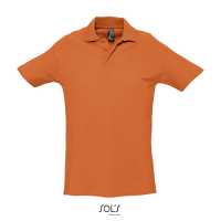 SPRING II - Oranžová - Pique polo triko, žebrový límec a postranní rozparky, v… | reklamní Polokošile