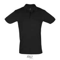 PERFECT MEN - Černá - Pánské piqué polo triko vypasovaného střihu, žebrový límec… | reklamní Polokošile