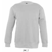 NEW SUPREME KIDS - Šedý melír - Dětská mikina s manžetovými lemy, v gramáži 280 g / m²,… | reklamní Mikiny