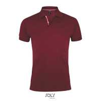 PATRIOT - Burgundy červená - Pánské polo pique triko ve střihu slim fit, manžetové lemy,… | reklamní Polokošile