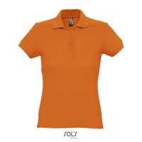 PASSION - Oranžová - Dámské Piqué polo, projmutý střih, žebrovaný límec,… | reklamní Polokošile