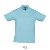PRESCOTT MEN - Atol modrá - Pánské jersey polo tričko, zesílený krční lem, žebrový… | reklamní Polokošile