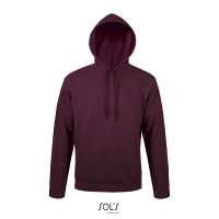 SNAKE - Burgundy červená - Unisex mikina s kapucí, klasického fit střihu, žebrové… | reklamní Mikiny