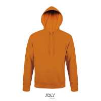 SNAKE - Oranžová - Unisex mikina s kapucí, klasického fit střihu, žebrové… | reklamní Mikiny