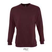 NEW SUPREME - Burgundy červená - Mikina unisex klasického střihu s manžetovými lemy, v… | reklamní Mikiny