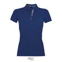 PORTLAND WOMEN - Ultramarínová modrá - Dámské Piqué Polo tričko ve slim fit střihu, žebrový límec… | reklamní Polokošile