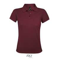 PRIME WOMEN - Burgundy červená - Dámské Piqué Polo triko tón v tónu, v gramáži 200 g / m²,… | reklamní Polokošile
