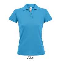 PRIME WOMEN - Aqua modrá - Dámské Piqué Polo triko tón v tónu, v gramáži 200 g / m²,… | reklamní Polokošile