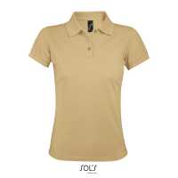 PRIME WOMEN - Písková - Dámské Piqué Polo triko tón v tónu, v gramáži 200 g / m²,… | reklamní Polokošile