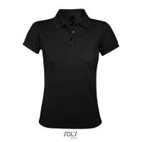 PRIME WOMEN - Černá - Dámské Piqué Polo triko tón v tónu, v gramáži 200 g / m²,… | reklamní Polokošile