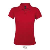 PRIME WOMEN - Červená - Dámské Piqué Polo triko tón v tónu, v gramáži 200 g / m²,… | reklamní Polokošile