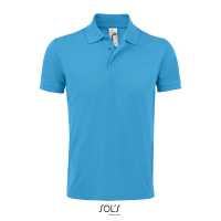 PRIME MEN - Aqua modrá - Pánské Piqué Polo triko tón v tónu, v gramáži 200 g / m²,… | reklamní Polokošile