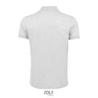 PRIME MEN - Šedý melír - Pánské Piqué Polo triko tón v tónu, v gramáži 200 g / m²,… | reklamní Polokošile