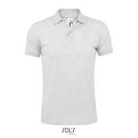 PRIME MEN - Světle šedý melír - Pánské Piqué Polo triko tón v tónu, v gramáži 200 g / m²,… | reklamní Polokošile