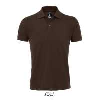 PRIME MEN - Čokoládová hnědá - Pánské Piqué Polo triko tón v tónu, v gramáži 200 g / m²,… | reklamní Polokošile
