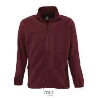 NORTH - Burgundy červená - Unisex fleece mikina, plastový zip tón v tónu, 2 kapsy na… | reklamní Mikiny