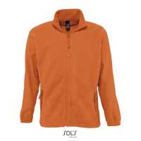 NORTH - Oranžová - Unisex fleece mikina, plastový zip tón v tónu, 2 kapsy na… | reklamní Mikiny