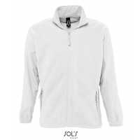 NORTH - Bílá - Unisex fleece mikina, plastový zip tón v tónu, 2 kapsy na… | reklamní Mikiny