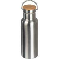 Wara - Šedá - 500ml láhev na pití z nerezové oceli s rukojetí a… | reklamní Termosky a hrnky