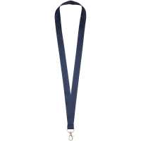 Impey - Tmavě modrá - Lanyard v pestrém výběru barev. Oválný háček s popruhovou… | reklamní Šňůrky na krk