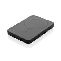 Magnetix - Černá - Kapesní powerbanka 5 000 mAh s magnetickým bezdrátovým… | reklamní Powerbanky