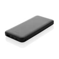 Lockhart - Černá - Plochá powerbanka 10 000 mAh s integrovanými nabíjecími… | reklamní Powerbanky