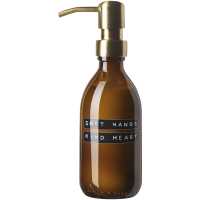 Laxy - Hnědá - Stylový skleněný dávkovač (250 ml) do koupelny, kuchyně… | reklamní Na koupání, hygienické