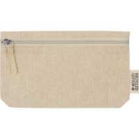 Ulida - Béžová - Kapsička z recyklované bavlny (180 g/m²) se zipem na… | reklamní Pouzdra cestovní
