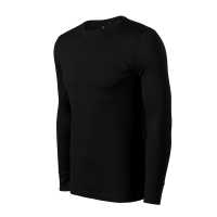 Merino Rise LS - Černá - Pánské tričko z extra jemné merino vlny s přiléhavým… | reklamní Trička