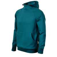Vertex Hoodie W43 - Petrolejová - Pánská mikina s rovným střihem a bočními švy. Kapuce s… | reklamní Mikiny