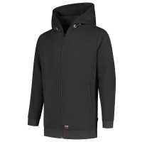 Hooded SJ T44 - Tmavě šedá - Unisex mikina s rovným střihem a bočními švy. Kapuce s… | reklamní Klasické