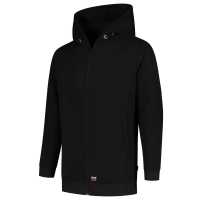 Hooded SJ T44 - Černá - Unisex mikina s rovným střihem a bočními švy. Kapuce s… | reklamní Klasické
