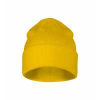 Beanie - Žlutá - Unisex čepice z hřejivého dvouvrstvého žebrového úpletu 1:1… | reklamní Zimní