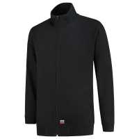Sweat Jacket - Černá - Unisex mikina s rovným střihem a bočními švy. Stojáček,… | reklamní Klasické