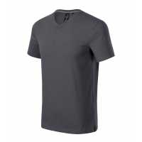 Action V-neck - Světlá antracitová - Pánské tričko ze strečového materiálu, který drží tvar.… | reklamní Véčka