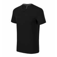Action V-neck - Černá - Pánské tričko ze strečového materiálu, který drží tvar.… | reklamní Véčka