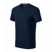 Action V-neck - Námořní modrá - Pánské tričko ze strečového materiálu, který drží tvar.… | reklamní Véčka