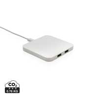 Vikon - Bílá - Bezdrátová nabíječka s výkonem 10 W a dvěma USB výstupy.… | reklamní Příslušenství k mobilům a tabletům