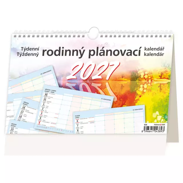 Týdenní rodinný plánovací kalendář